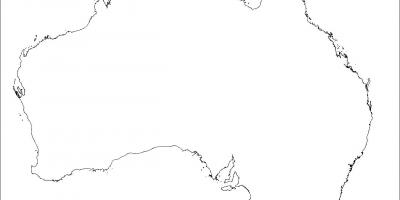 호주 빈 지도
