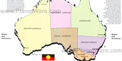 호주 영토 지도